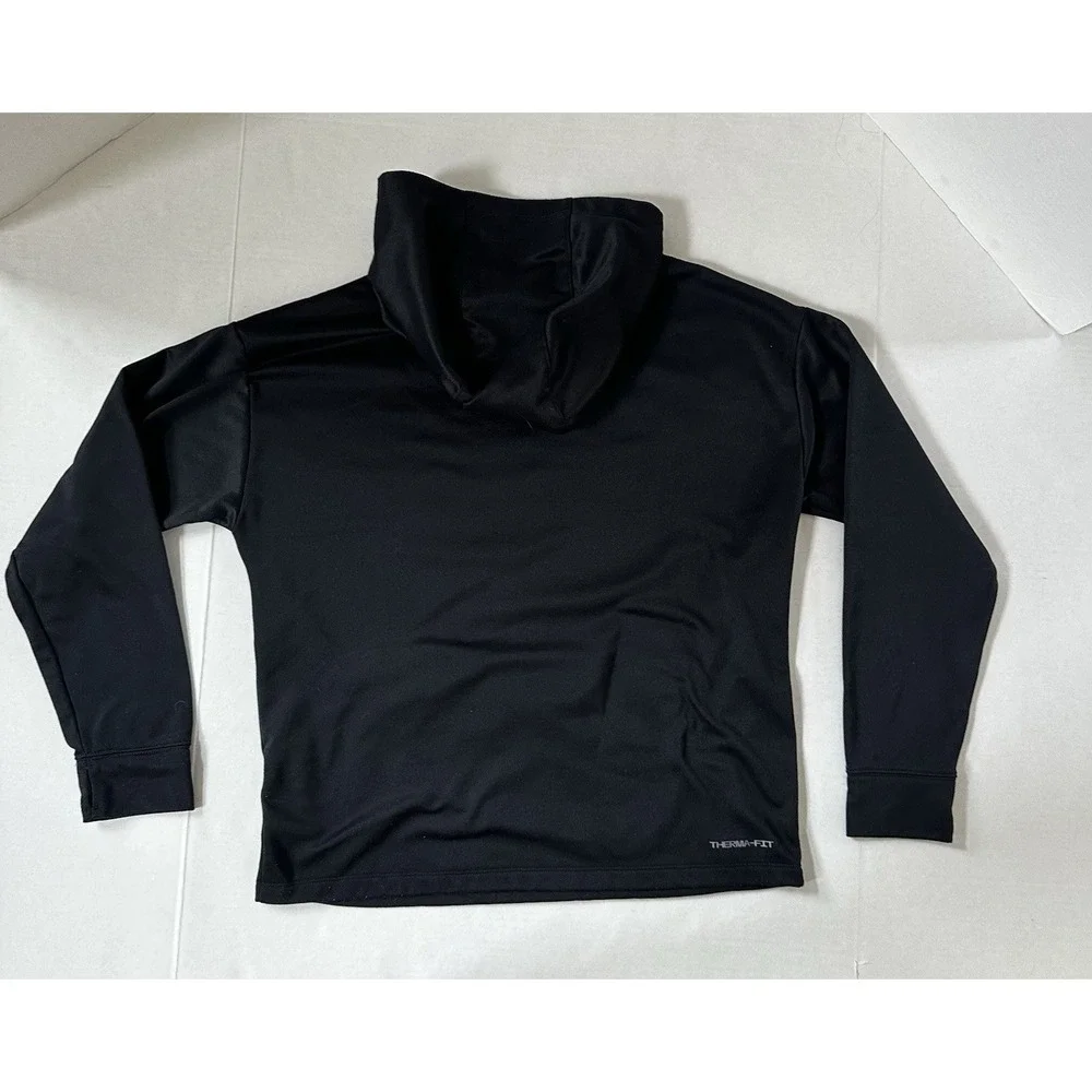 Nike Softball Therma-Fit Fleece Hoodie Pullover Black Size Kids Girls XL